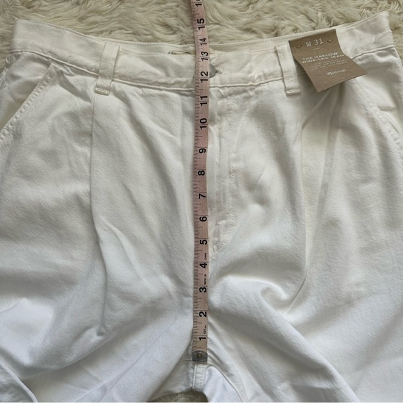 Madewell Jeans The Harlow Wide-Leg: Airy Denim Edition Tile White 31 NWT New - Picture 12 of 13